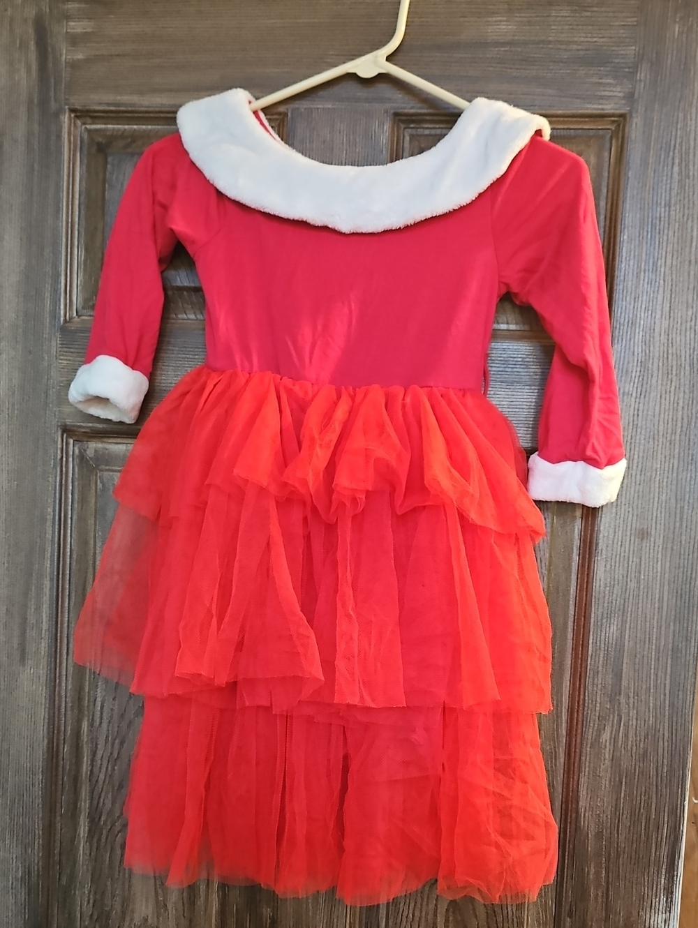 Red Holiday Tulle Dress for Kids - Festive Costume